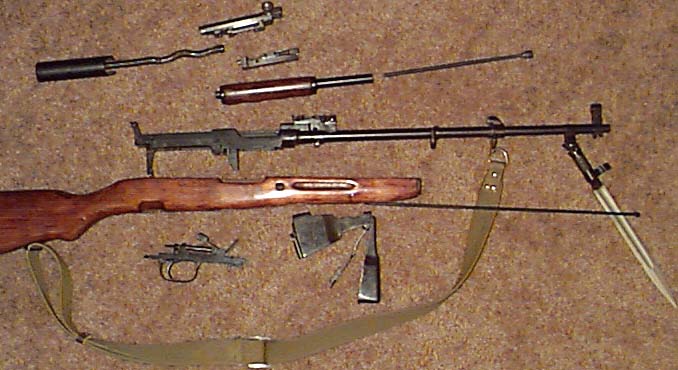 Disassembled SKS