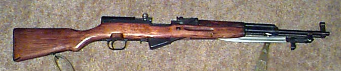 Image of Russian SKS fully assembled.